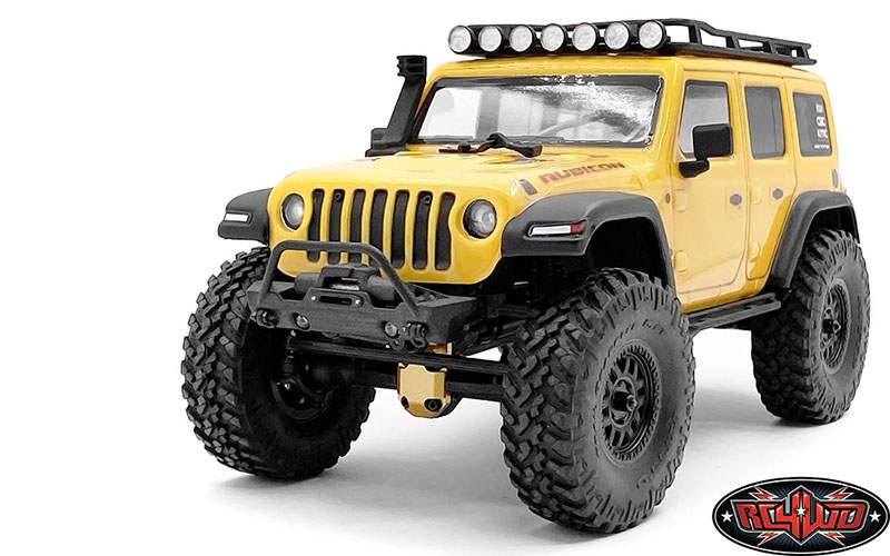 RC4WD Micro Series Front Bumper with Plastic Winch for Axial SCX24 Jeep  Wrangler