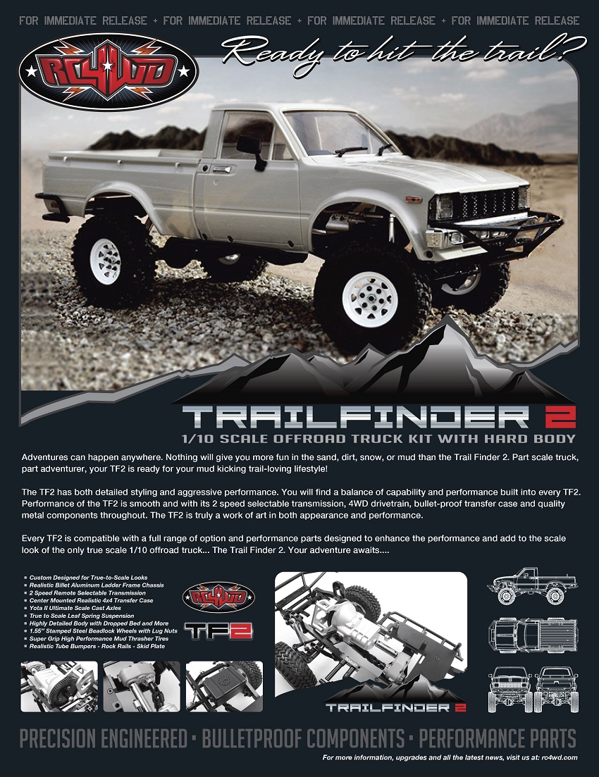 RC4WD Z-S0682 Mojave Body Lift Kit:Trail Finder 2