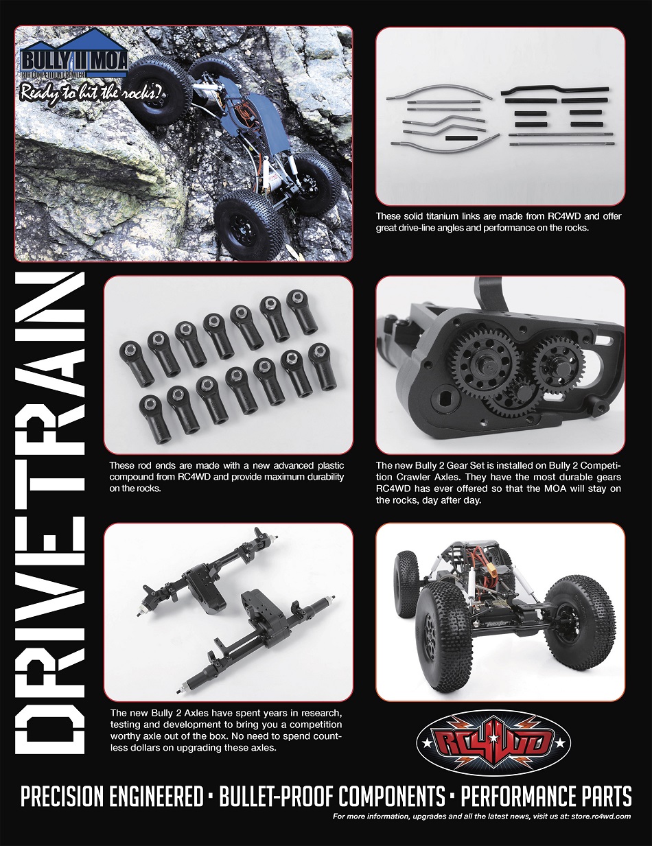 Bully 2 Competition Crawler Front Axle-Z-A0012