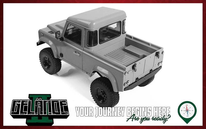 RC4WD Gelande II Truck Kit with 2015 Land Rover Defender D90 Hard
