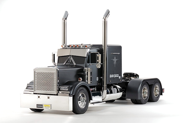 Tamiya RC Grand Hauler 1/14 Scale Semi Truck Kit - Matte Black Edition