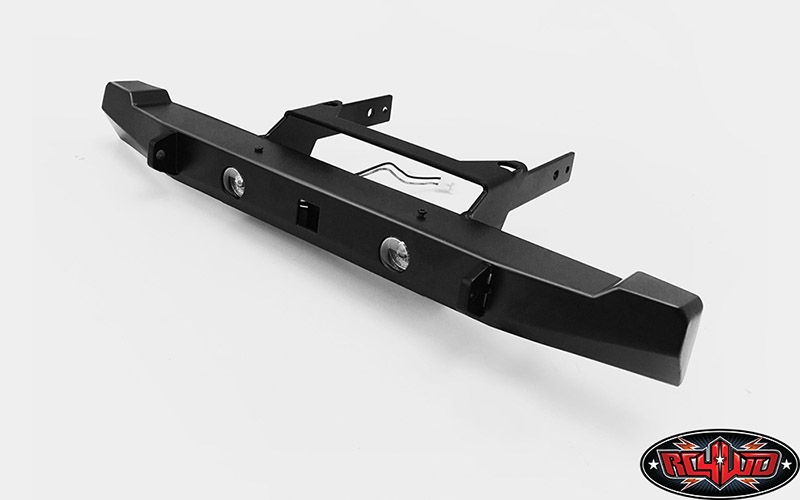 RC4WD Solid Rear Bumper w/Lights for Axial SCX10 II XJ (Black)